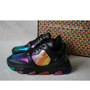Kurt Geiger Black and Multicolor Sneakers